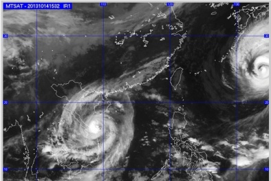 Bão số 11 gây mưa lớn, mực nước sông khu vực miền Trung lên cao
